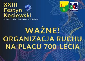 organizacja ruchu podczas festynu kociewskiego