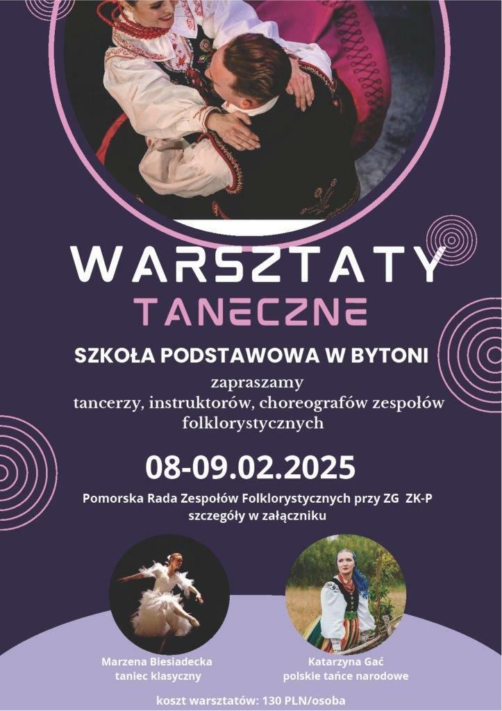 warsztaty taneczne plakat